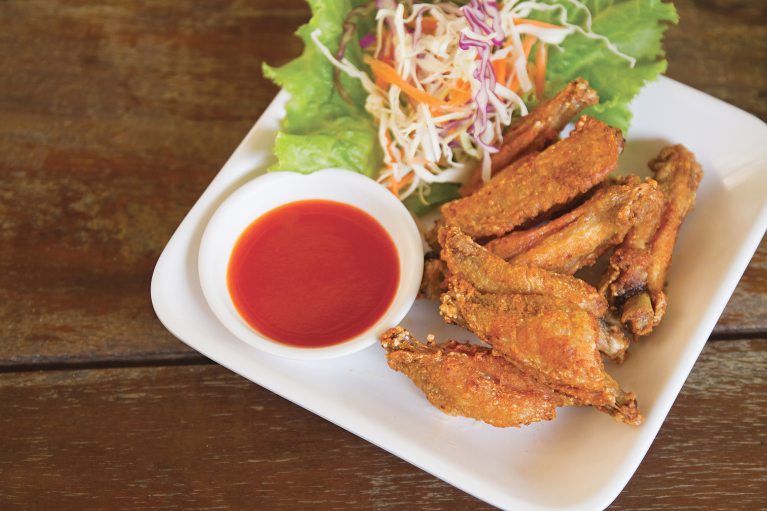 Fried Chicken Wings (Thai food delicious )